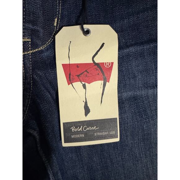 Levi's Bold Curve Straight Leg Dark Wash Jeans Size 33 x 32 NWT - Picture 10 of 10